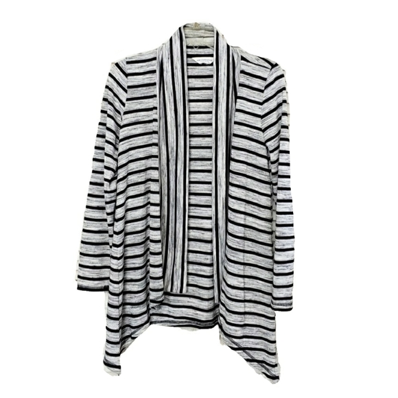Liz Claiborne Weekend Gray & Black Open Cardigan - Picture 4 of 5